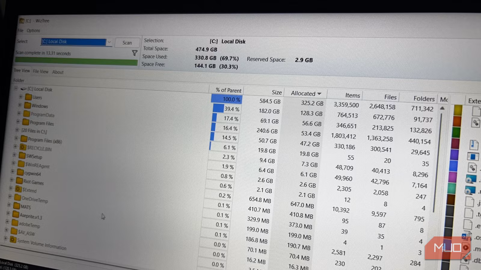 WizTree preview